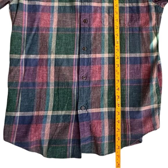 J. Crew Homespun Slim Fit Button Down Plaid Cotton Collared Shirt. Medium. - Picture 4 of 6